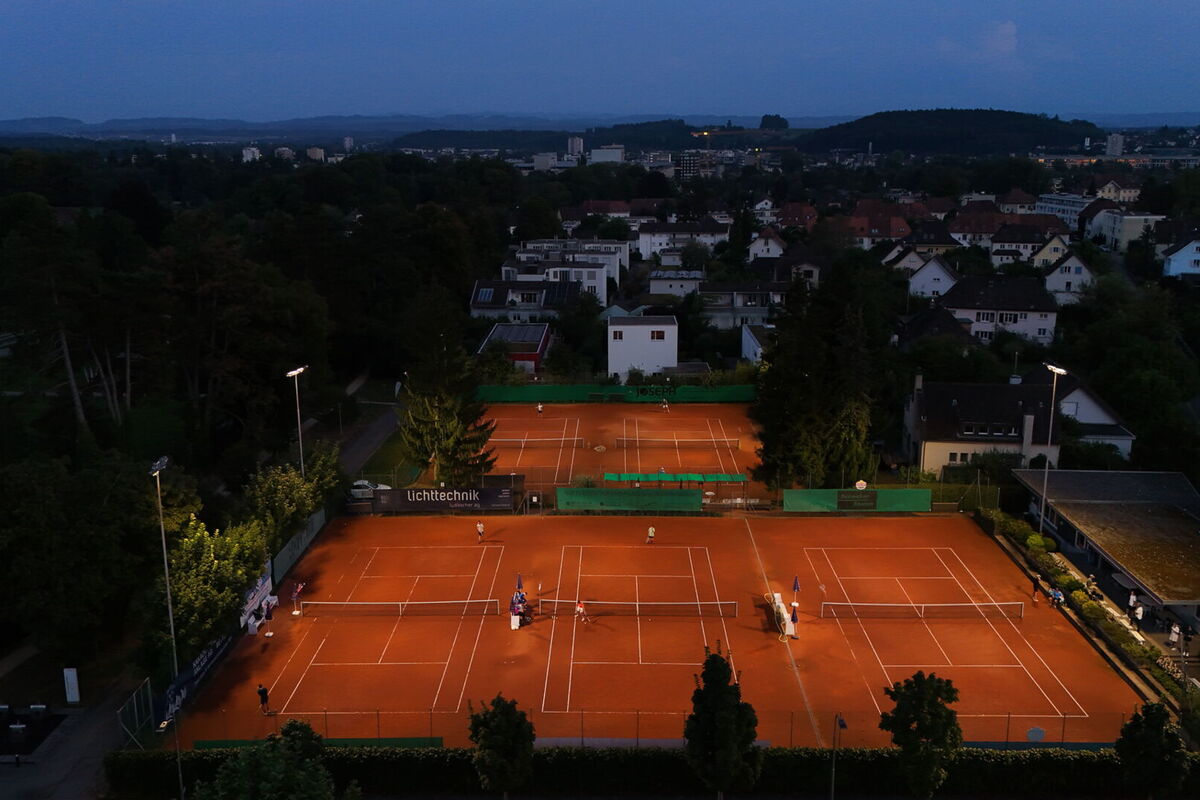 Illuminate tennis facilities